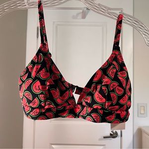 NWT JCrew Watermelon Bikini Top